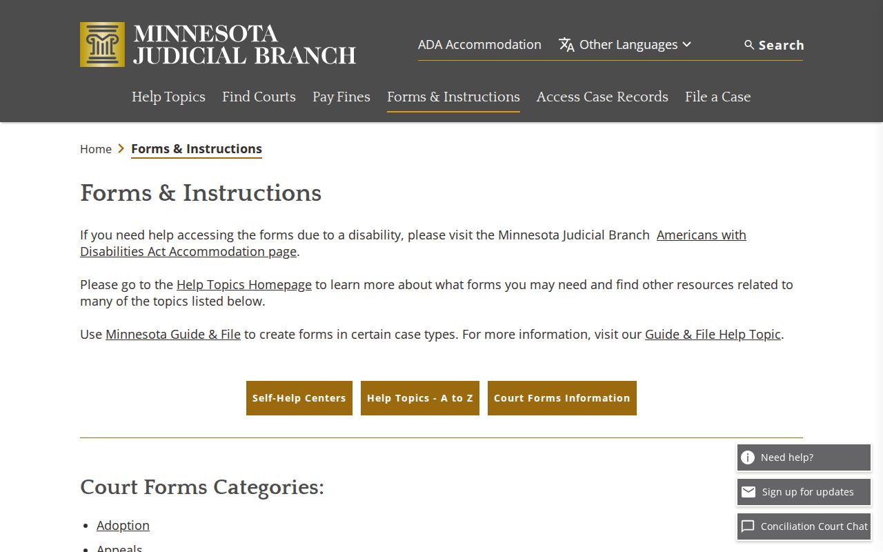 Becker County case search Minnesota court forms reference