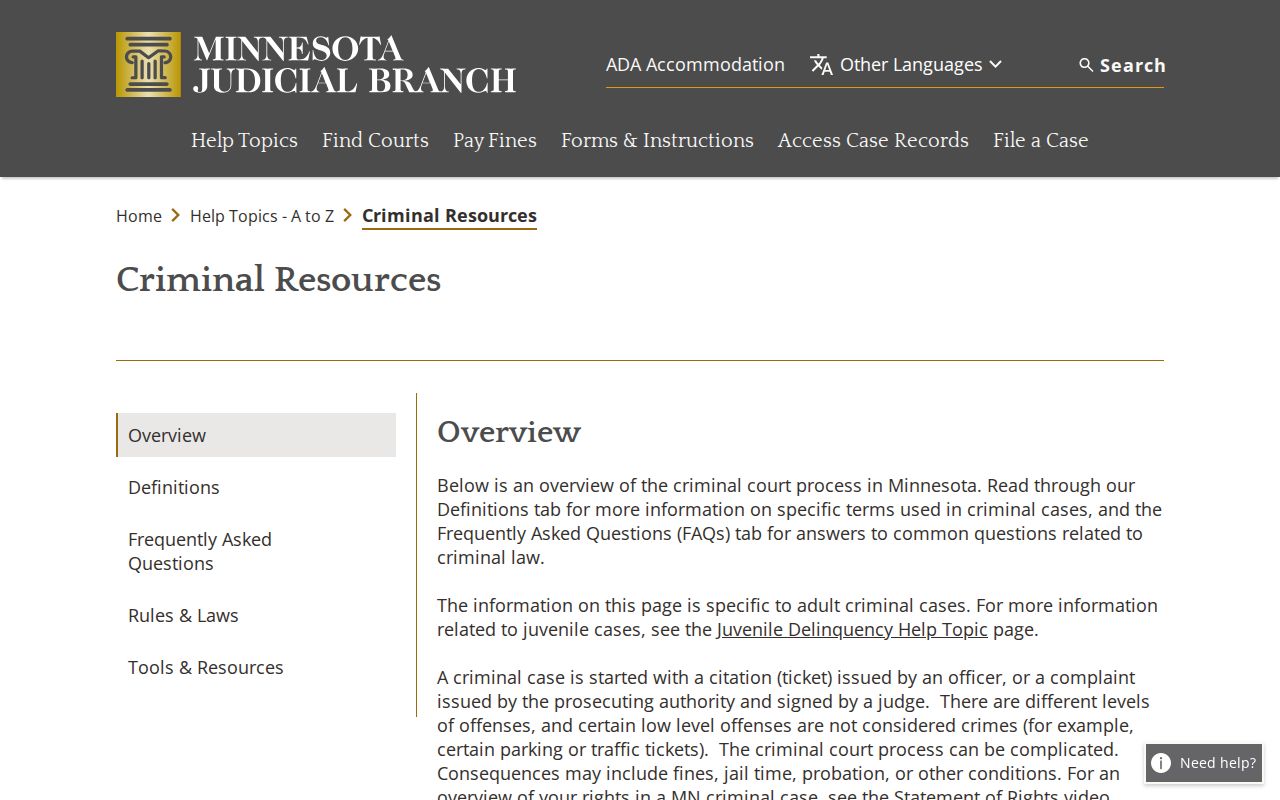 Becker County case search Minnesota criminal court help reference