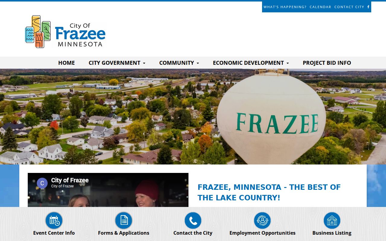 Frazee court records official city context